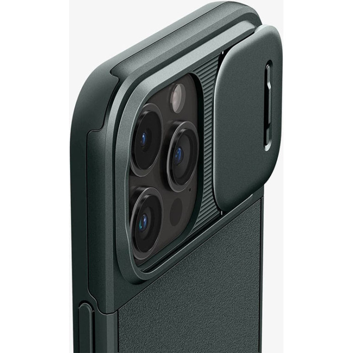 Чохол Spigen для Apple iPhone 15 Pro Optik Armor MagFit, Abyss Green