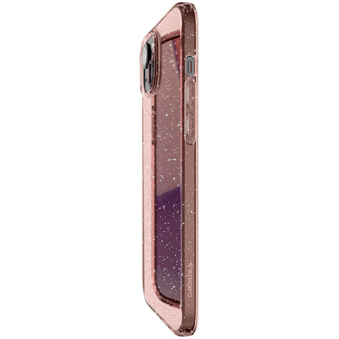 Чохол Spigen для iPhone 15 Plus Liquid Crystal Glitter, Rose Quartz
