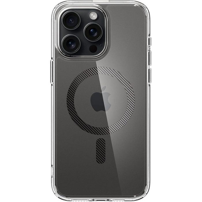 Чохол Spigen для iPhone 15 Pro Ultra Hybrid MagFit, Carbon Fiber