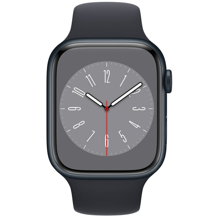 Смартгодинник Apple Watch Series 8 GPS 45mm Midnight Aluminium Case with Midnight Sport Band