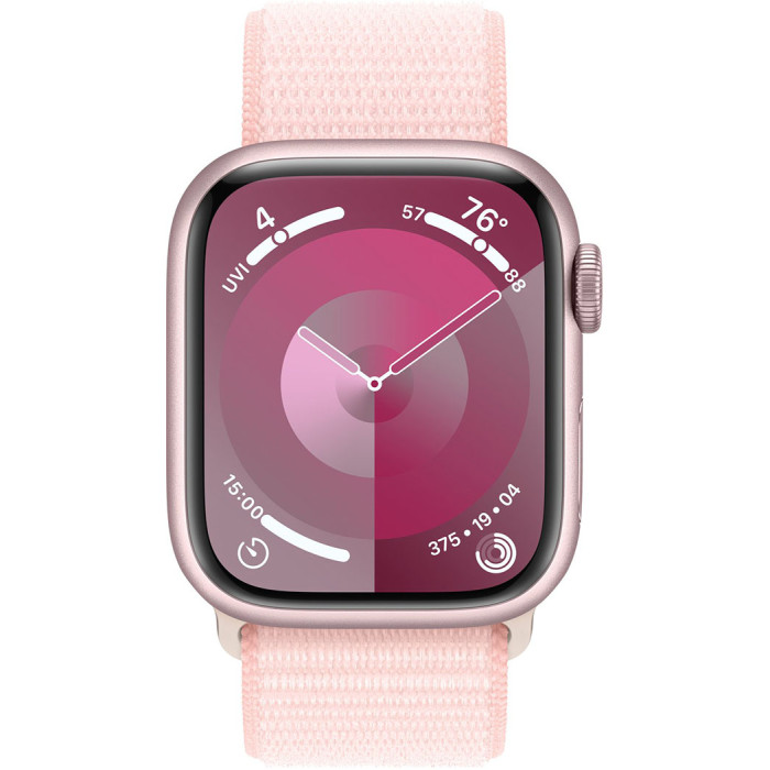 Смартгодинник Apple Watch Series 9 GPS 41mm Pink Aluminium Case with Light Pink Sport Loop