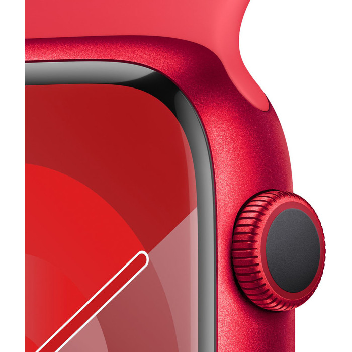 Смартгодинник Apple Watch Series 9 GPS 45mm RED Aluminium Case with RED Sport Band – S/M