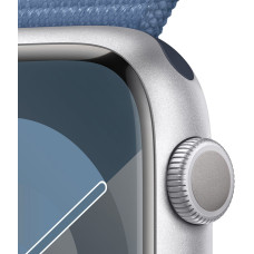 Смартгодинник Apple Watch Series 9 GPS 45mm Silver Aluminium Case with Winter Blue Sport Loop